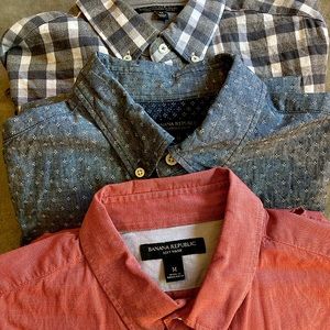 3 Banana Republic Shirts
